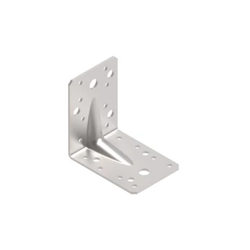 Erősített egyenlő szárú sarokösszekötő 90x90x65 mm ,lv:2,5 mm 