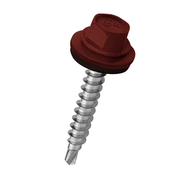 Festett hatlapfejű önfúró csavarok Fához+ EPDM alátét 4,8x35 mm