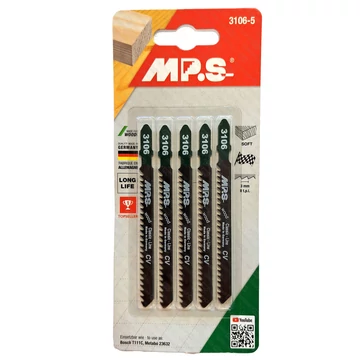 MPS Classic Line egybütykös szúrófűrészlap fára CV 75/3,0mm 3106-5db (T111C)