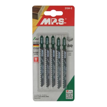 MPS Profi Line egybütykös szúrófűrészlap fára CV 75/4,0mm 3104-5db (T144D)