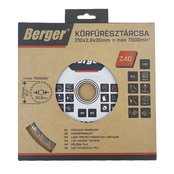 Z-TOOLS körfűrésztárcsa keményfém váltó fogazattal HM 130x2,4x20mm Z14/WZ - 500x3,6x30mm Z60/WZ