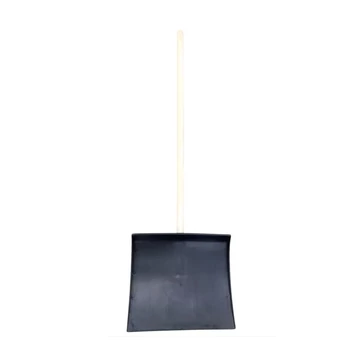 Hólapát műanyag 400mm fekete 120cm fa nyéllel Hólapát műanyag 400mm fekete 120cm fa nyéllel