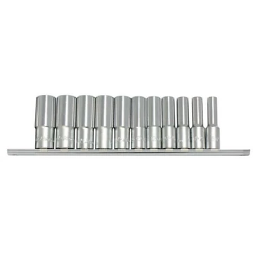 HANS 1/4" hosszú dugókulcsfej készlet 11r. 4-14x50mm CrV 2611MD HANS 1/4" hosszú dugókulcsfej készlet 11r. 4-14x50mm CrV 2611MD