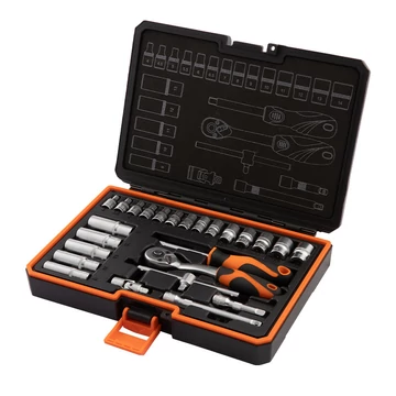 KENDO 1/4" dugókulcskészlet 25r. 4-14mm No.90561 KENDO 1/4" dugókulcskészlet 25r. 4-14mm No.90561