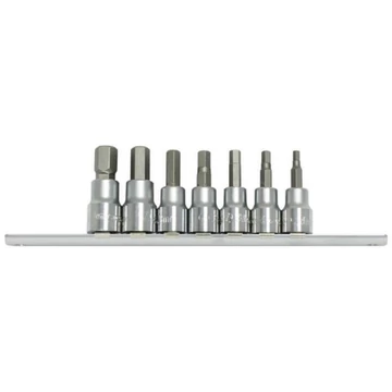 HANS 3/8" imbusz bit-dugókulcsfej készlet 7r. SW4-SW12 36026-7C