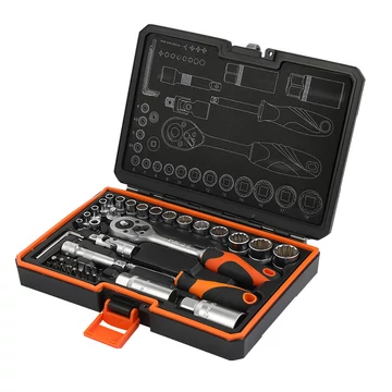 KENDO 1/4"+3/8" dugókulcskészlet 45r. 4-19mm No.90591 KENDO 1/4"+3/8" dugókulcskészlet 45r. 4-19mm No.90591