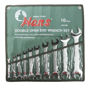 HANS villáskulcs készlet 10r. 6-32mm CrV 16510M HANS villáskulcs készlet 10r. 6-32mm CrV 16510M