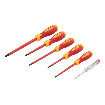 KENDO VDE szigetelt csavarhúzó készlet 5+1r. SL+PH+fázisceruza No.20483
