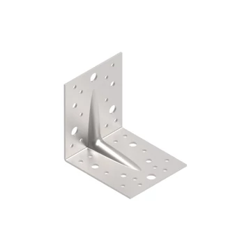 Erősített egyenlő szárú sarokösszekötő 105x105x90 mm,lv:2,5 mm 