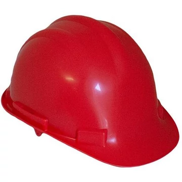 Építési sisak PP piros