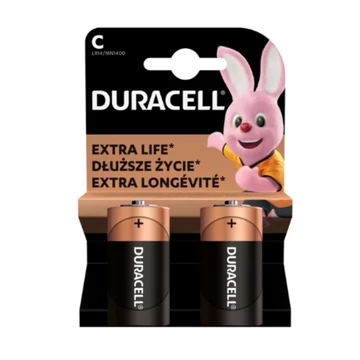 DURACELL Baby, alkáli elem, C MN1400 1,5V, 2 db