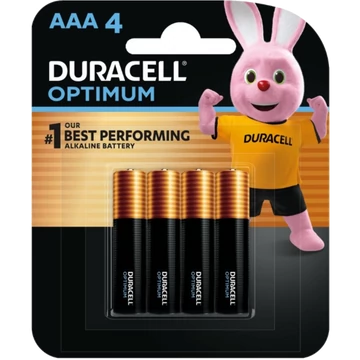 DURACELL Optimum, alkáli elem, AAA Boost, 4 db DURACELL Optimum, alkáli elem, AAA Boost, 4 db