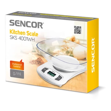 Sencor SKS 4001WH tálas konyhai mérleg