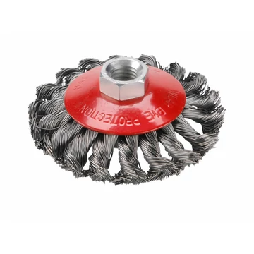 EXTOL CRAFT drótcsiszoló körkefe (sarokcsiszolóra) ; M14, sodrott erős, 100mm, kúpos, max. 11000 ford/perc EXTOL CRAFT drótcsiszoló körkefe (sarokcsiszolóra) ; M14, sodrott erős, 100mm, kúpos, max. 11000 ford/perc