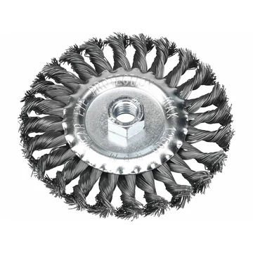 EXTOL CRAFT drótcsiszoló körkefe  sodort, M14×2 sarokcsiszolóra; 125mm, ford.: 12500/perc EXTOL CRAFT drótcsiszoló körkefe  sodort, M14×2 sarokcsiszolóra; 125mm, ford.: 12500/perc