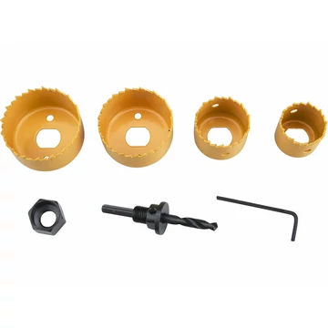 EXTOL CRAFT körkivágó klt. 4db, 32-54mm, HSS/Bi-metal EXTOL CRAFT körkivágó klt. 4db, 32-54mm, HSS/Bi-metal