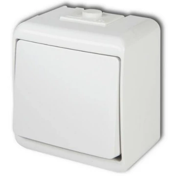 GAO 22081 Aquastar 1 pólusú kapcsoló, fehér IP44 GAO 22081 Aquastar 1 pólusú kapcsoló, fehér IP44