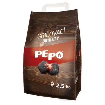PE-PO Brikett , 2.5 kg, fa, grillezéshez