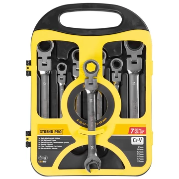 Strend Pro CSS819 csavarkulcs készlet, 7 részes, villáskulcs, racsnis csavarkulcs Strend Pro CSS819 csavarkulcs készlet, 7 részes, villáskulcs, racsnis csavarkulcs