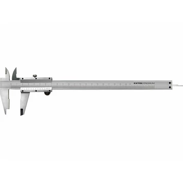 EXTOL PREMIUM  tolómérő INOX (mélységmérővel) ; 0,05×200mm