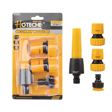 Locsoló szórófej+csatlakozó szett 3/4" 4db Hoteche Locsoló szórófej+csatlakozó szett 3/4" 4db Hoteche