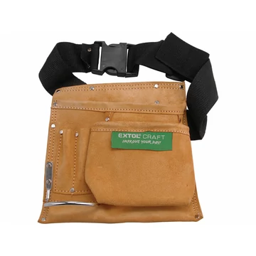 EXTOL CRAFT  szerszámtartó öv,3 zsebes, hasított bőr; műanyag csattal EXTOL CRAFT  szerszámtartó öv,3 zsebes, hasított bőr; műanyag csattal