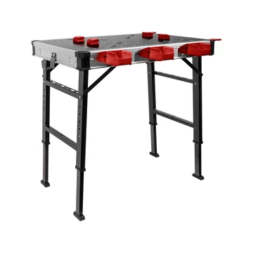 FORTUM munkapad állítható, összecsukható; magasság: 735 - 885 mm