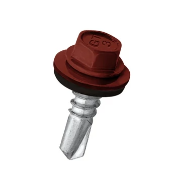 Festett hatlapfejű önfúró csavarok Lemezhez (Fűző) + EPDM alátét 4,8x19 mm