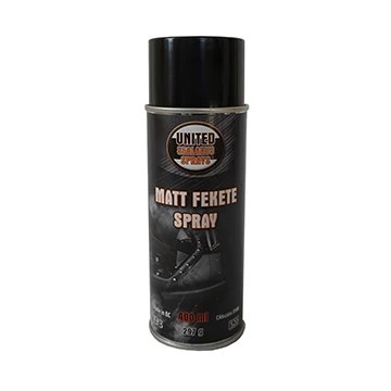 United Sprays Matt Fekete Spray 400ml