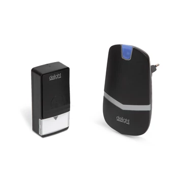 Kinetic Digitális elem- és vezeték nélküli csengő (fekete) Kinetic Digitális elem- és vezeték nélküli csengő (fekete)