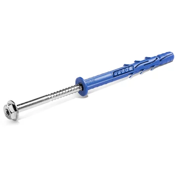Rawlplug 10x160-as peremes dűbel,hatlapfejű peremes csavarral (TORX)