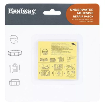 Bestway vízalatti öntapadó javítófolt medencéhez 10db/cs BW 62091