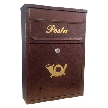 Postaláda A4 Primo 28x40 BRONZ lefelé nyíló