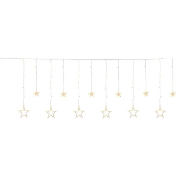 A MagicHome karácsonyi LED-lánc 138 meleg fehér LED-del világít, kültéri IP44 védettséggel, 2,2 × 0,9 m méretben. 8 világítási mód és ON/OFF kapcsoló biztosítja az ünnepi hangulatot.