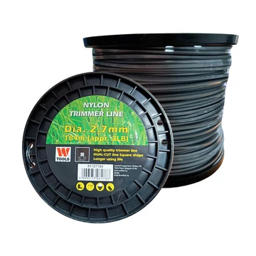 Fűnyíró damil 2,7mm 184m négyszög dual-cut profi Trimmer Line Fűnyíró damil 2,7mm 184m négyszög dual-cut profi Trimmer Line