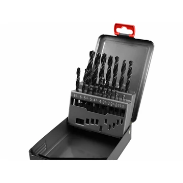 EXTOL CRAFT fémcsigafúró klt. HSS, DIN 338, fémdobozban;1,0-10,0mm, 19 db EXTOL CRAFT fémcsigafúró klt. HSS, DIN 338, fémdobozban;1,0-10,0mm, 19 db