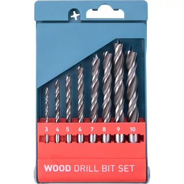 EXTOL PREMIUM  fafúró klt. 8 db, rövid, 3-4-5-6-7-8-9-10mm, Cr.V., normál befogás; műanyag dobozban EXTOL PREMIUM  fafúró klt. 8 db, rövid, 3-4-5-6-7-8-9-10mm, Cr.V., normál befogás; műanyag dobozban