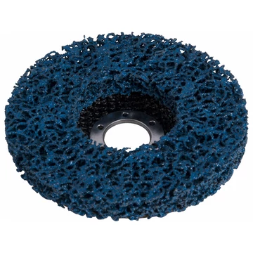 EXTOL PREMIUM csiszolókorong sarokcsiszolóhoz ("négertárcsa"), 115mm, 14 mm vastagság, üvegszálas hátlap, nylon és szilícium-karbid