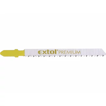 EXTOL PREMIUM dekopírlap, 5db, Bosch befogás, HCS; 75×8×1,5mm, 2,5mm fogtáv, köszörült fogak, puhafához, farostlemezekhez (3-30mm), mű EXTOL PREMIUM dekopírlap, 5db, Bosch befogás, HCS; 75×8×1,5mm, 2,5mm fogtáv, köszörült fogak, puhafához, farostlemezekhez (3-30mm), mű