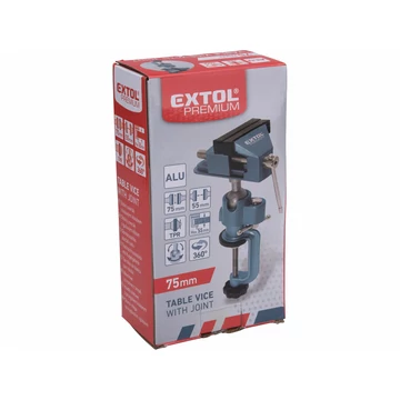 EXTOL PREMIUM mini satu, forgatható; 75 mm, asztalra rögzíthető