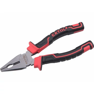 EXTOL PREMIUM kombinált fogó, 160mm, duál vörös/fekete, TPR nyél, akasztós szerszámtartó EXTOL PREMIUM kombinált fogó, 160mm, duál vörös/fekete, TPR nyél, akasztós szerszámtartó