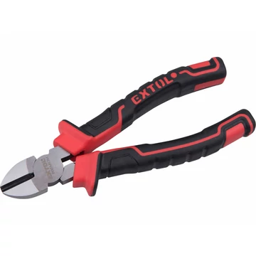 EXTOL PREMIUM oldalcsípő fogó, 160mm, duál vörös/fekete, TPR nyél, akasztós szerszámtartó EXTOL PREMIUM oldalcsípő fogó, 160mm, duál vörös/fekete, TPR nyél, akasztós szerszámtartó