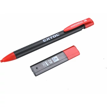 EXTOL PREMIUM ácsceruza; tölthető, 144 mm, 2B, 6 db 60 mm pótheggyel