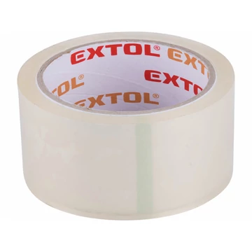 EXTOL CRAFT ragasztószalag áttetsző, csendes lefutású (low noise) 48mm×40m, vastagság: 0,046mm