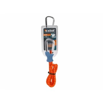 EXTOL PREMIUM gumipók 1 db, 120 cm × 10mm,  mindkét végén karabínerrel, extra erős gumi