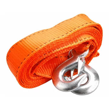 EXTOL PREMIUM  vontató heveder, max.2800kg; 4m×50mm, 2 db kovácsolt kampóval