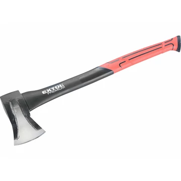 EXTOL PREMIUM Hasító fejsze, ékes, üvegszálas nyél 1000g, nylon erősítéssel, 600 mm hosszú, TPR gumis markolat
