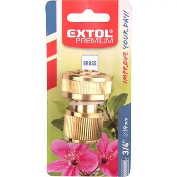 EXTOL PREMIUM  gyorscsatlakozó, réz; 3/4``