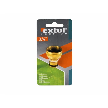 EXTOL PREMIUM  kuplung csatlakozó, réz, belsőmenetes; 1"