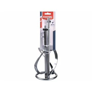 EXTOL PREMIUM festék- és habarcskeverő szár, horganyzott 8890600 keverőgéphez, 600×120mm, M14
